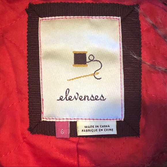 Elevenses Anthropologie Karelia Faux Fur Coat Sz 6 - Picture 8 of 8